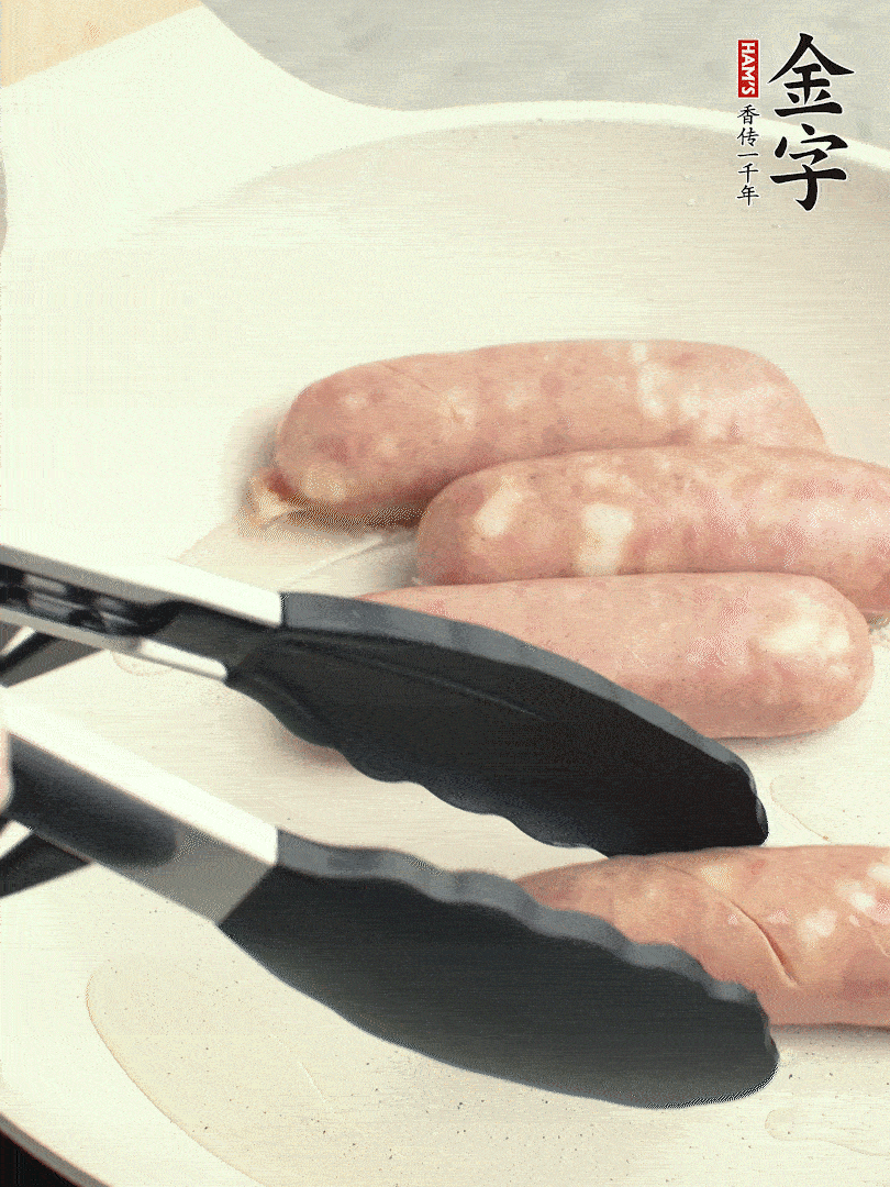 金字烤腸切花刀煎熟。